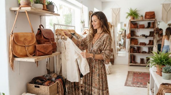 Prêt à porter et maroquinerie pour femme : élégance bohème à découvrir