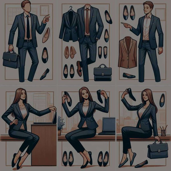 Quelles sont les meilleures façons de porter des ballerines avec un tailleur pour rester professionnelle ?