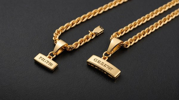 Idées cadeaux: chaine homme plaquée or personnalisée