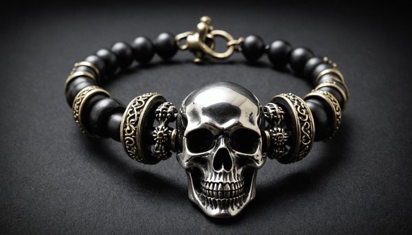 Élégance audacieuse : le bracelet tête de mort à adopter