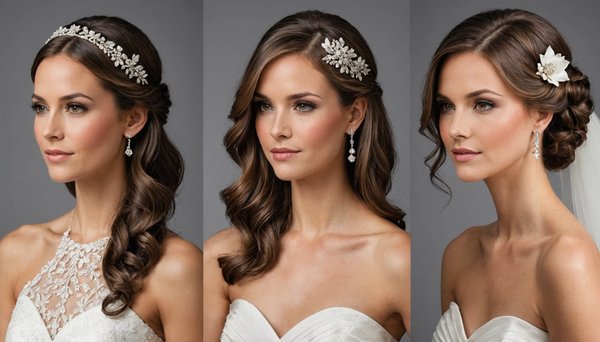 Coiffures mi-longues pour invitées : style et modernité au mariage.